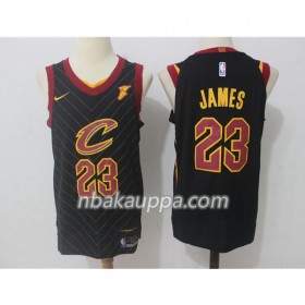 Cleveland Cavaliers LeBron James 23 Nike 2017-18 Musta Pelipaidat Swingman - Miesten